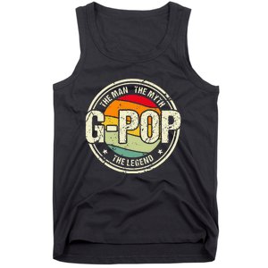 GPop The Man The Myth The Legend Grandfather Father's Day Tank Top