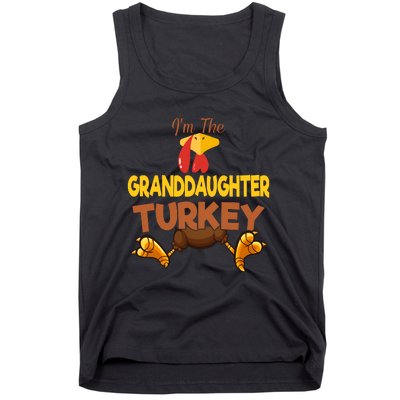 Granddaughter Turkey Matching Family Group Thanksgiving Gifts  Tank Top