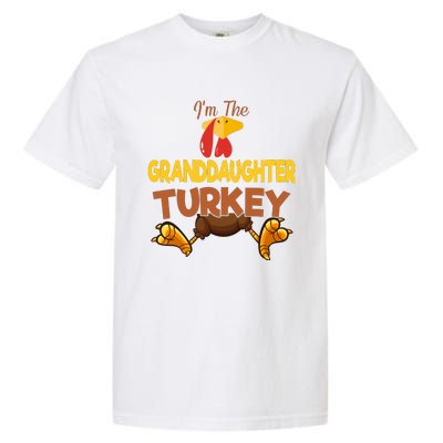 Granddaughter Turkey Matching Family Group Thanksgiving Gifts  Garment-Dyed Heavyweight T-Shirt