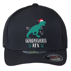 Grandmasaurus Trex Matching Family Christmas Dino Outfit Gift Flexfit Unipanel Trucker Cap