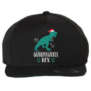 Grandmasaurus Trex Matching Family Christmas Dino Outfit Gift Wool Snapback Cap