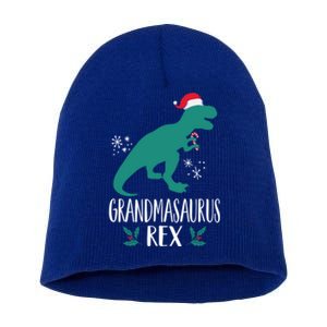 Grandmasaurus Trex Matching Family Christmas Dino Outfit Gift Short Acrylic Beanie