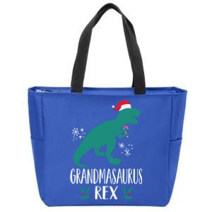 Grandmasaurus Trex Matching Family Christmas Dino Outfit Gift Zip Tote Bag