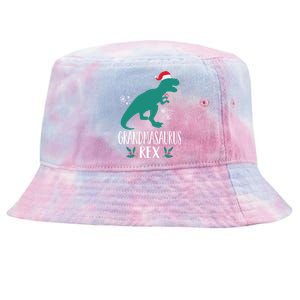 Grandmasaurus Trex Matching Family Christmas Dino Outfit Gift Tie-Dyed Bucket Hat