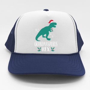 Grandmasaurus Trex Matching Family Christmas Dino Outfit Gift Trucker Hat