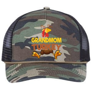 Grandmom Turkey Matching Family Group Thanksgiving Gifts  Retro Rope Trucker Hat Cap