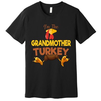 Grandmother Turkey Matching Family Group Thanksgiving Gifts  Premium T-Shirt