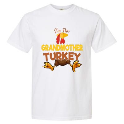 Grandmother Turkey Matching Family Group Thanksgiving Gifts  Garment-Dyed Heavyweight T-Shirt