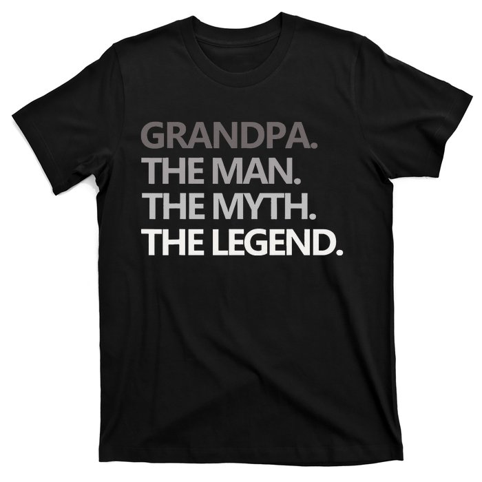 GRANDPA THE MAN THE MYTH THE LEGEND Men Gift Fathers Day T-Shirt