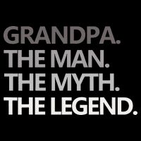 GRANDPA THE MAN THE MYTH THE LEGEND Men Gift Fathers Day Button