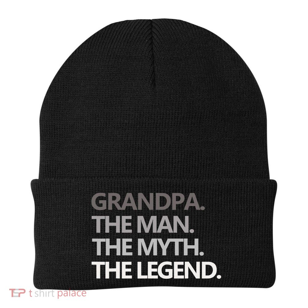 GRANDPA THE MAN THE MYTH THE LEGEND Men Gift Fathers Day Beanie