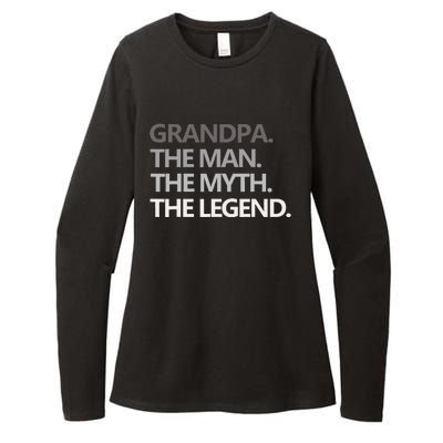 GRANDPA THE MAN THE MYTH THE LEGEND Men Gift Fathers Day Womens CVC Long Sleeve Shirt