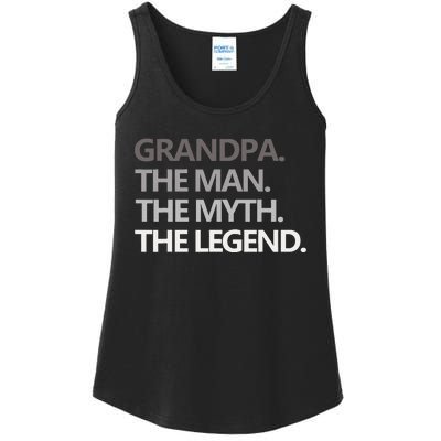 GRANDPA THE MAN THE MYTH THE LEGEND Men Gift Fathers Day Ladies Essential Tank