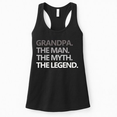GRANDPA THE MAN THE MYTH THE LEGEND Men Gift Fathers Day Womens Tank Top