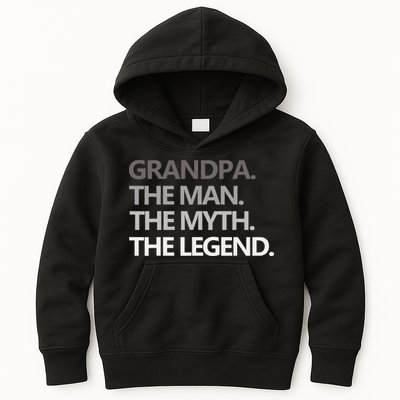 GRANDPA THE MAN THE MYTH THE LEGEND Men Gift Fathers Day Kids Hoodie