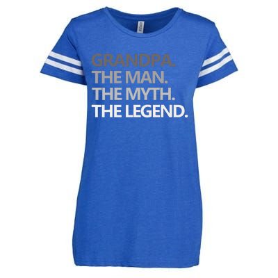 GRANDPA THE MAN THE MYTH THE LEGEND Men Gift Fathers Day Enza Ladies Jersey Football T-Shirt