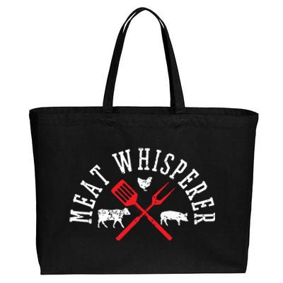 Grilling T Meat Whisperer Funny BBQ Chef Gift Cotton Canvas Jumbo Tote