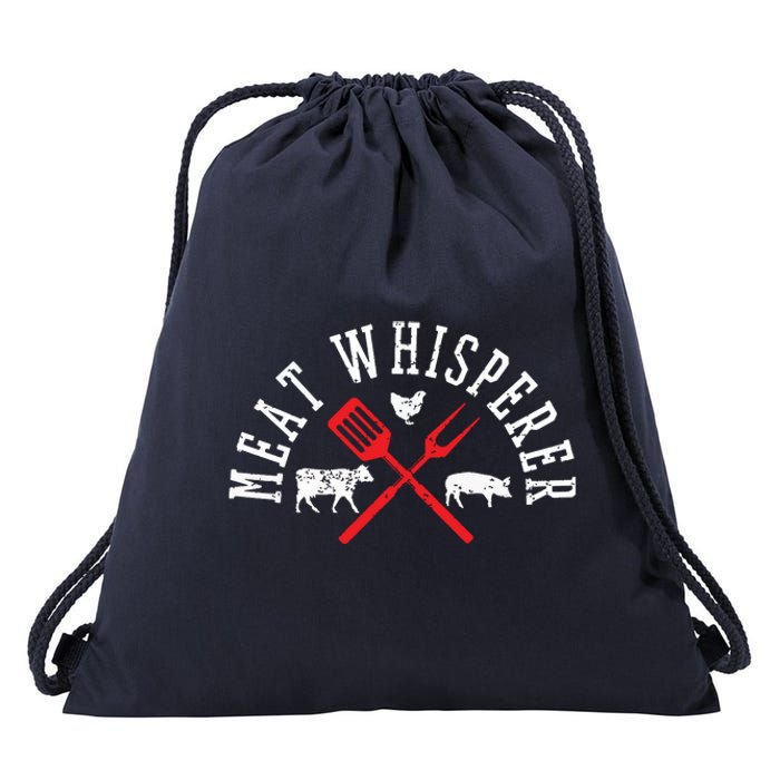 Grilling T Meat Whisperer Funny BBQ Chef Gift Drawstring Bag