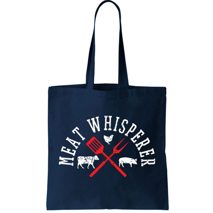 Grilling T Meat Whisperer Funny BBQ Chef Gift Tote Bag