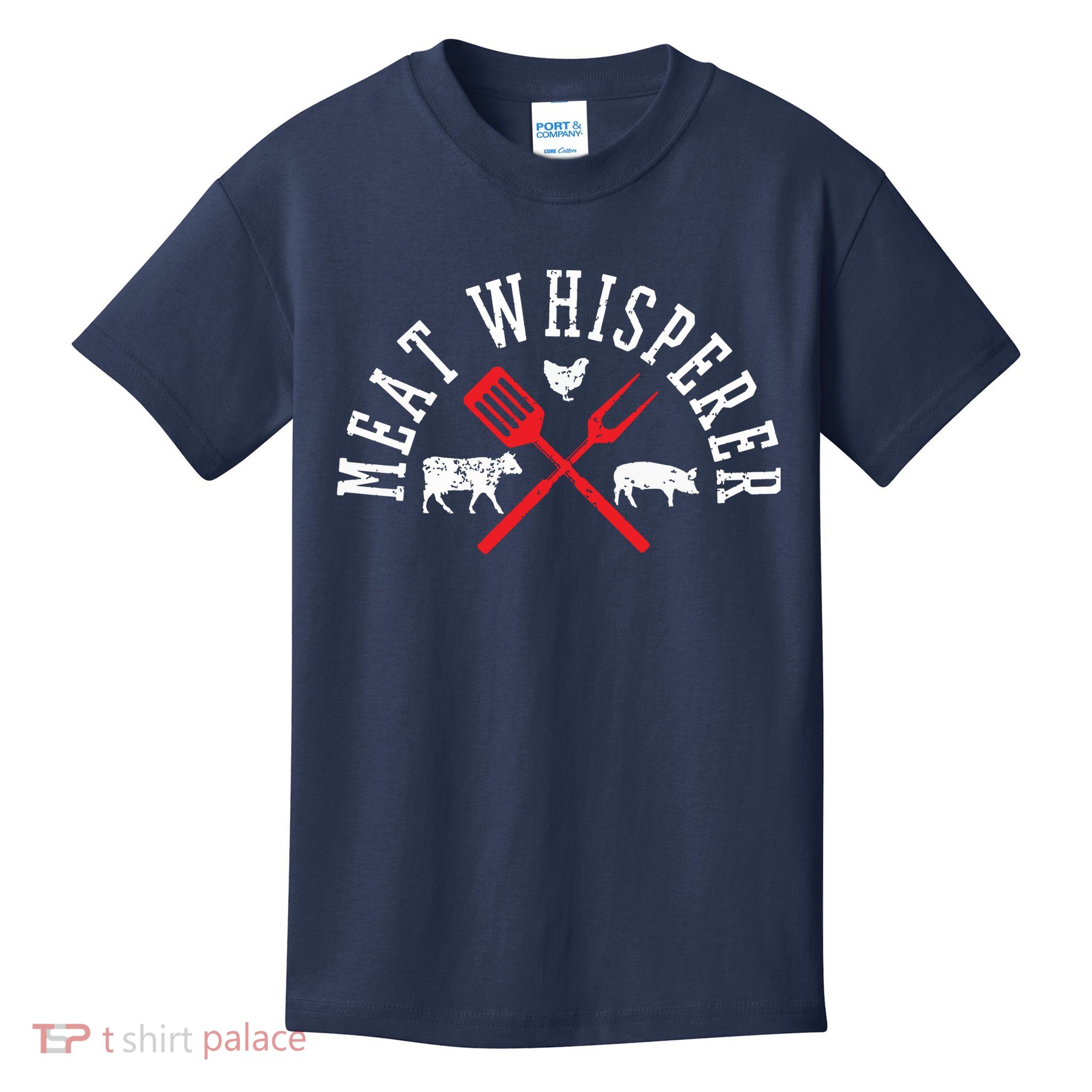 Grilling T Meat Whisperer Funny BBQ Chef Gift Kids T-Shirt