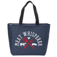 Grilling T Meat Whisperer Funny BBQ Chef Gift Zip Tote Bag