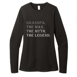 Grandpa The Man The Myth The Legend Womens CVC Long Sleeve Shirt