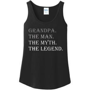 Grandpa The Man The Myth The Legend Ladies Essential Tank