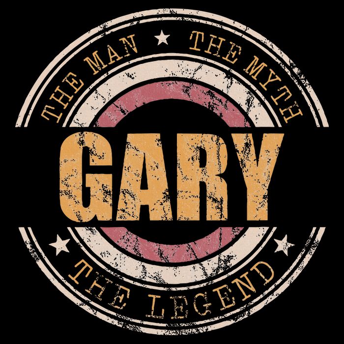 Gary The Man The Myth The Legend First Name Gary Flat Bill Trucker Hat