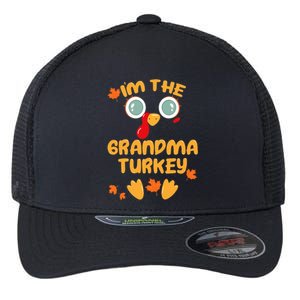 GRANDMA Turkey Matching Family Thanksgiving Party Pajama Flexfit Unipanel Trucker Cap