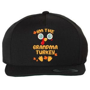 GRANDMA Turkey Matching Family Thanksgiving Party Pajama Wool Snapback Cap