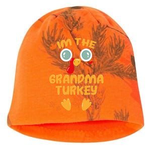 GRANDMA Turkey Matching Family Thanksgiving Party Pajama Kati - Camo Knit Beanie