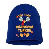 GRANDMA Turkey Matching Family Thanksgiving Party Pajama Short Acrylic Beanie