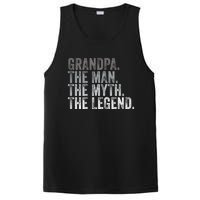 Grandpa The Man The Myth The Legend FatherS Day PosiCharge Competitor Tank