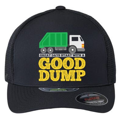 Garbage Truck Meaningful Gift Flexfit Unipanel Trucker Cap