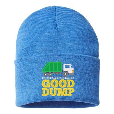 Garbage Truck Meaningful Gift Sustainable Knit Beanie