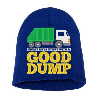 Garbage Truck Meaningful Gift Short Acrylic Beanie