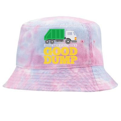 Garbage Truck Meaningful Gift Tie-Dyed Bucket Hat