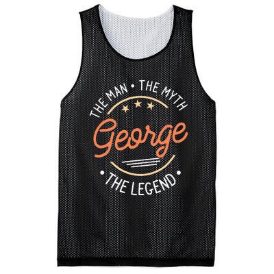 George The Man The Myth The Legend Mesh Reversible Basketball Jersey Tank