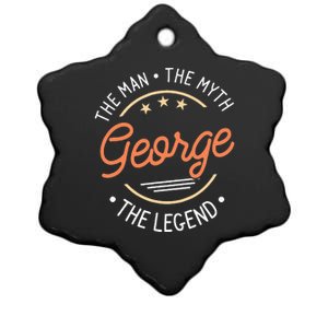 George The Man The Myth The Legend Ceramic Star Ornament