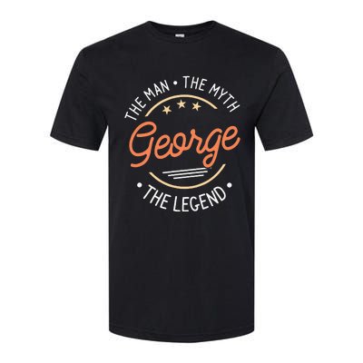 George The Man The Myth The Legend Softstyle CVC T-Shirt