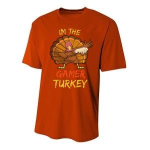 Gamer Turkey Matching Family Group Thanksgiving Party Pajama Performance Sprint T-Shirt