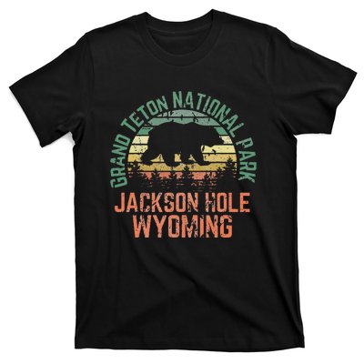 Grand Teton National Park Jackson Hole Wyoming Bear Vintage T-Shirt