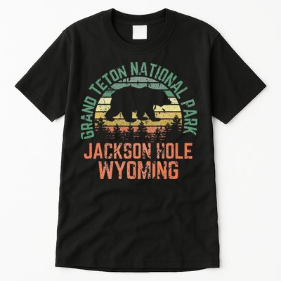 Grand Teton National Park Jackson Hole Wyoming Bear Vintage Tall T-Shirt