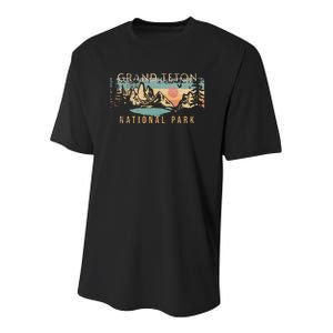 Grand Teton National Park Youth Performance Sprint T-Shirt