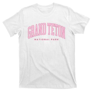 Grand Teton National Park Wyoming Preppy Throwback T-Shirt