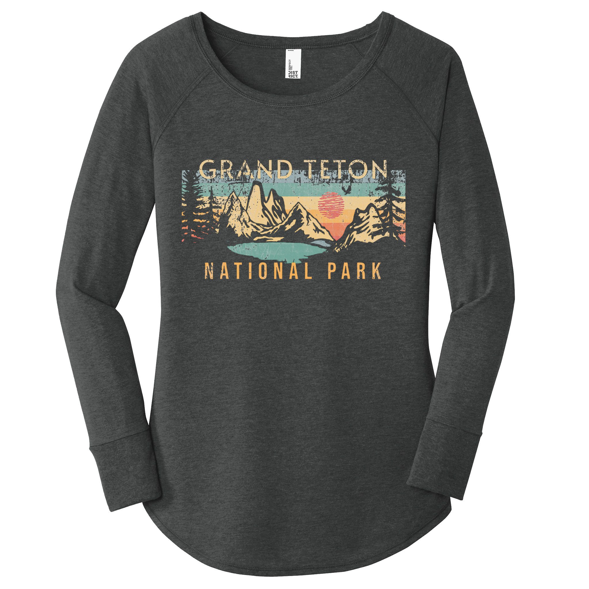 Grand Teton National Park Women's Perfect Tri Tunic Long Sleeve Shirt
