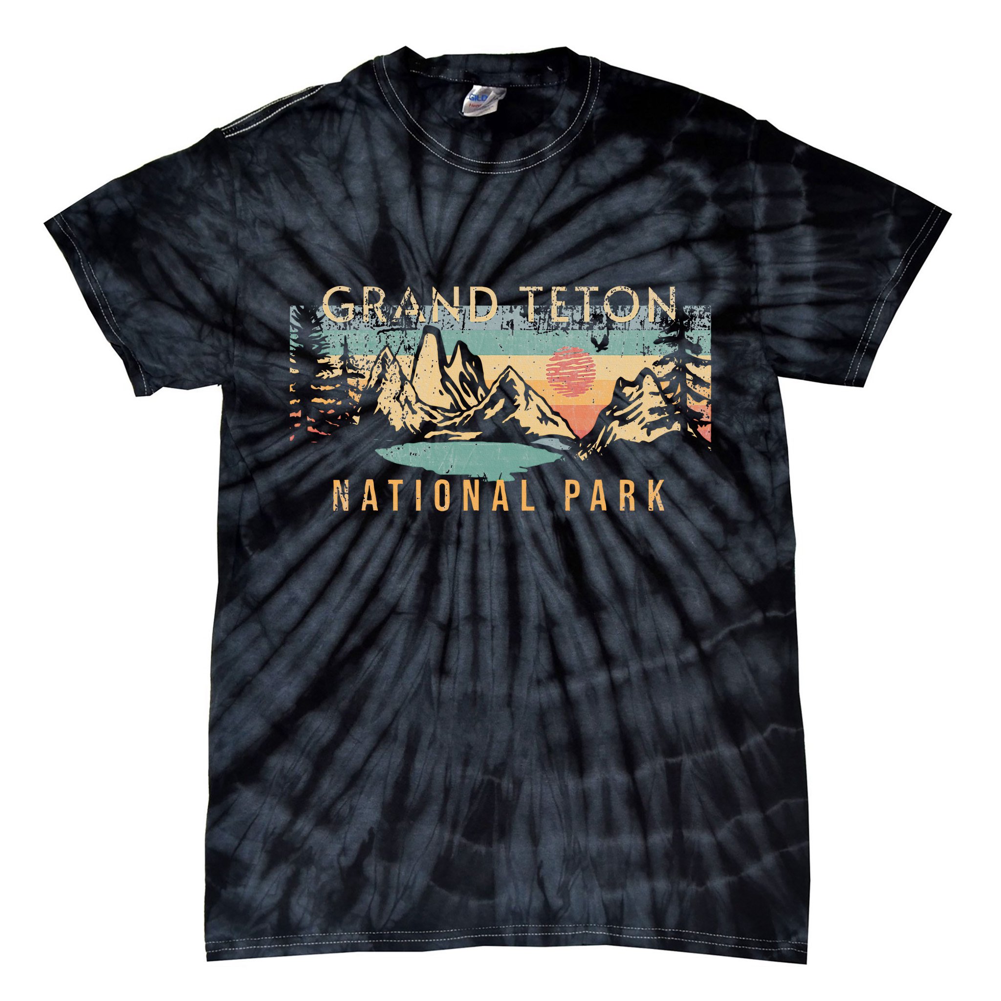 Grand Teton National Park Tie-Dye T-Shirt