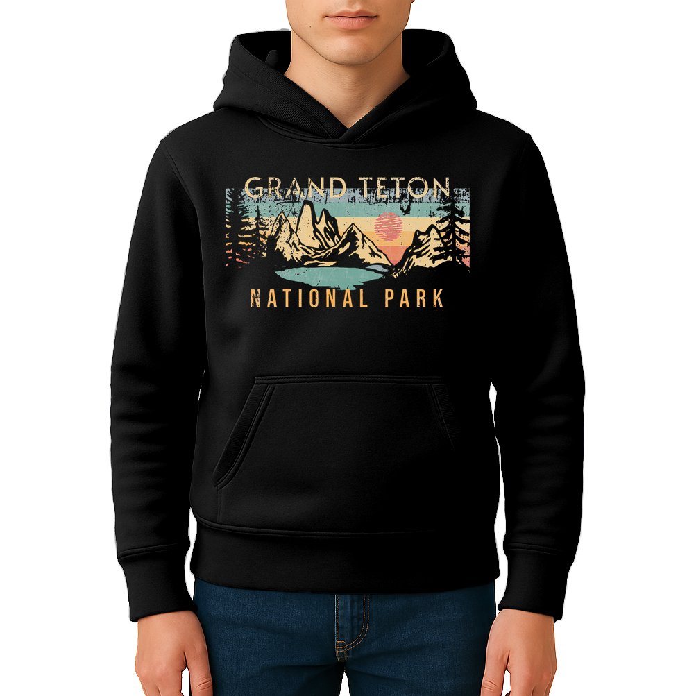 Grand Teton National Park Kids Hoodie