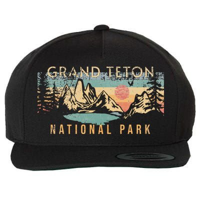 Grand Teton National Park Wool Snapback Cap