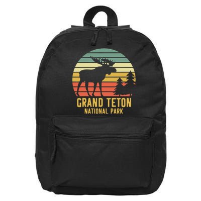 Grand Teton National Park Moose Vacation Travel 16 in Basic Backpack